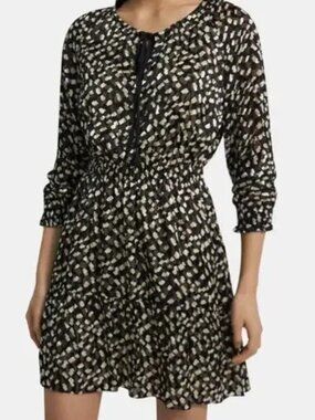 Theory Angled Seam Dress Square Silk - New With Tag - Size S